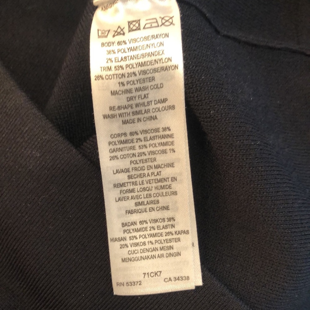 French Connection Short Sleeve Black Dress - Picture 6 of 10